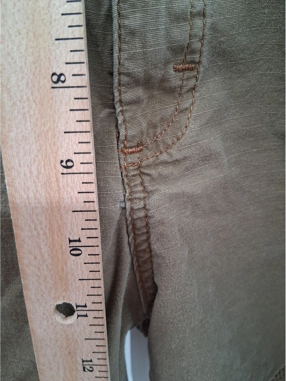 Wrangler Authentic Cargo Shorts Mens 42 Tan Utility Outdoor Hiking Khaki Work